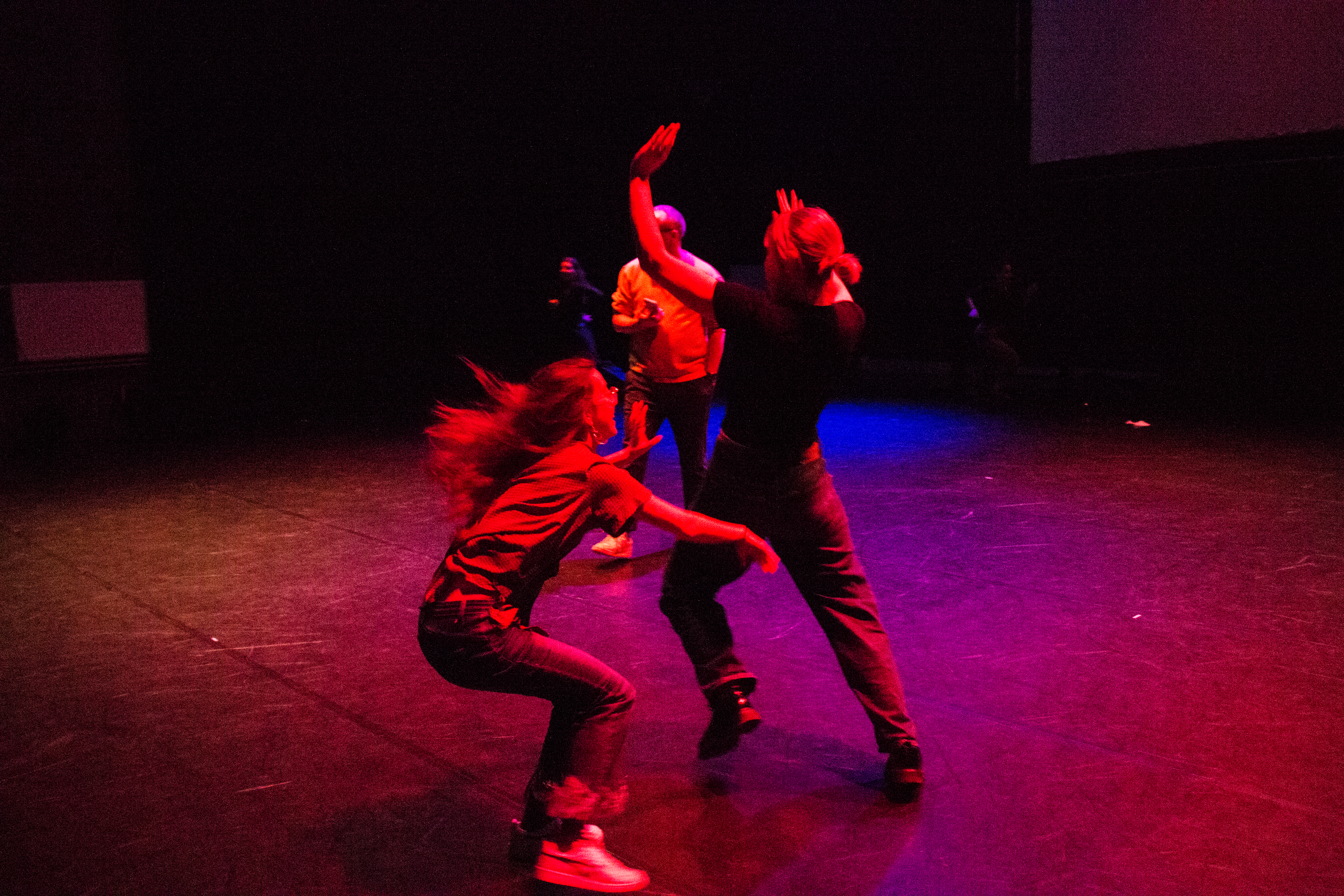 A picture of talented artists during Budapest's workshop