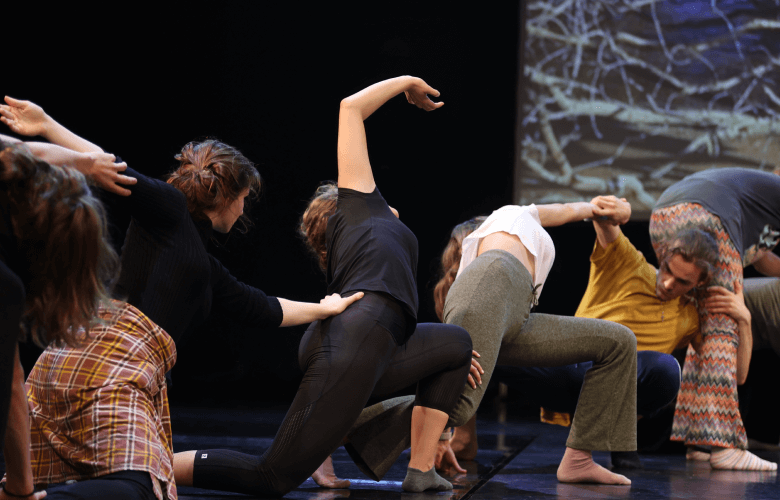 A picture of talented artists during Zagreb's workshop